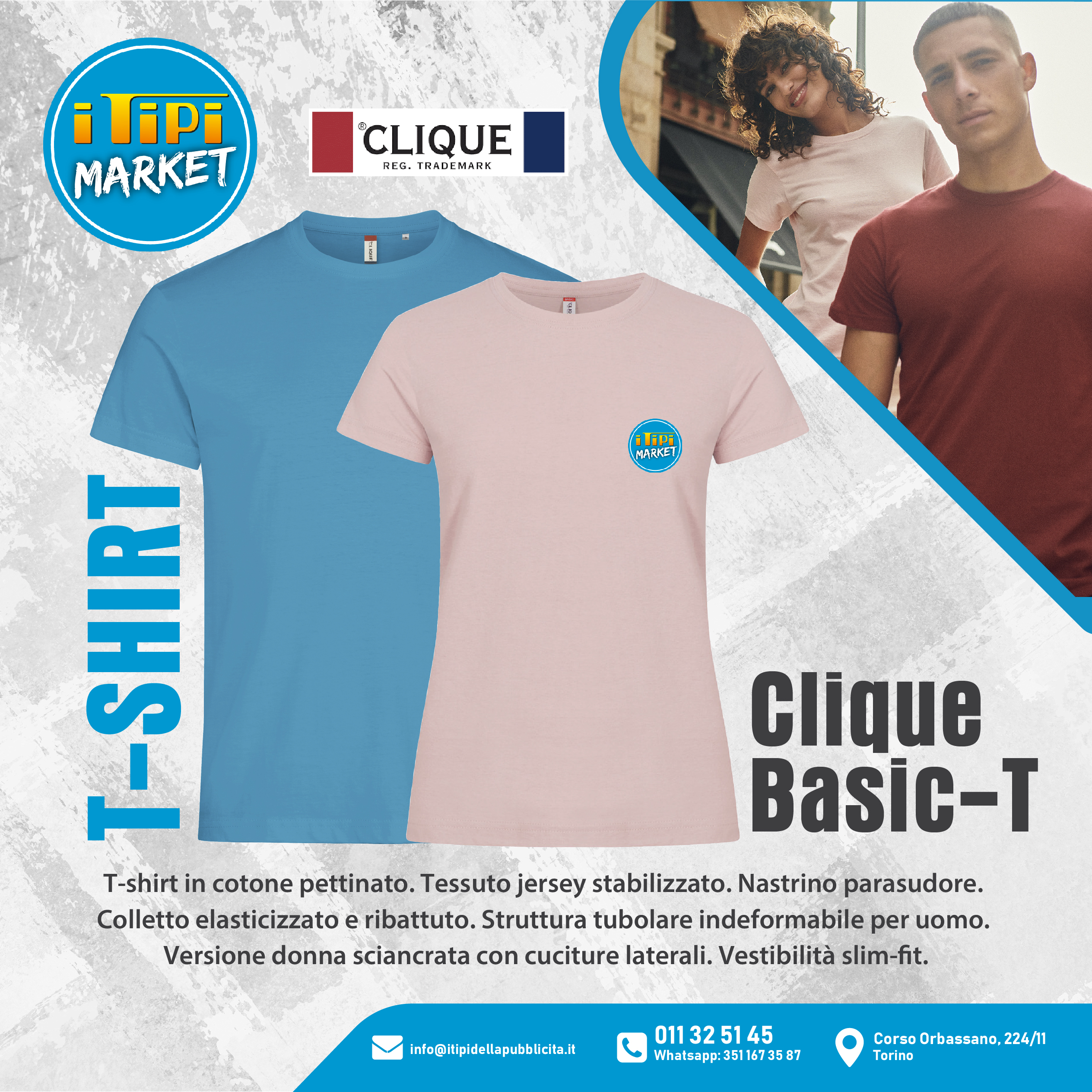 Magliette personalizzate economiche – T-Shirt Basic T
